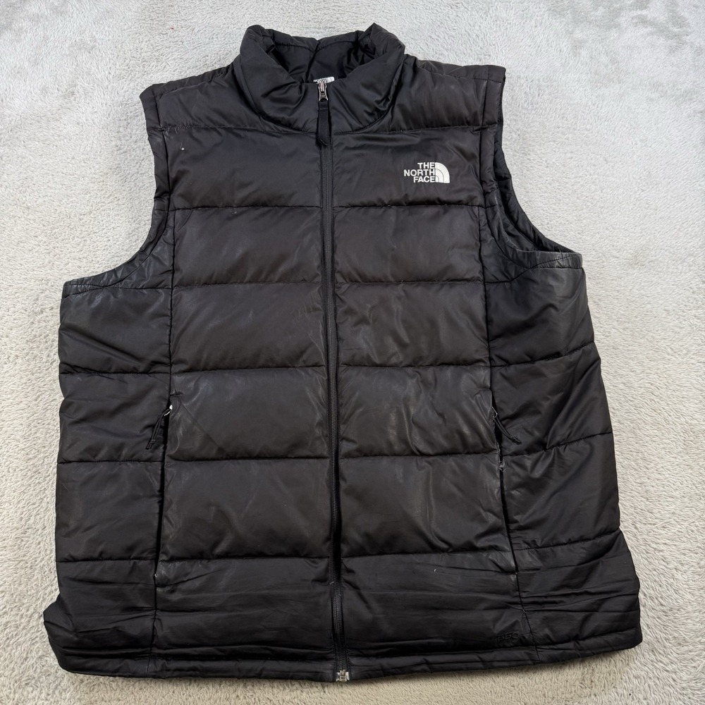 North Face 550 Goose Down Puffer Vest Mens XL Hiking Outdoor Zip Up 0271